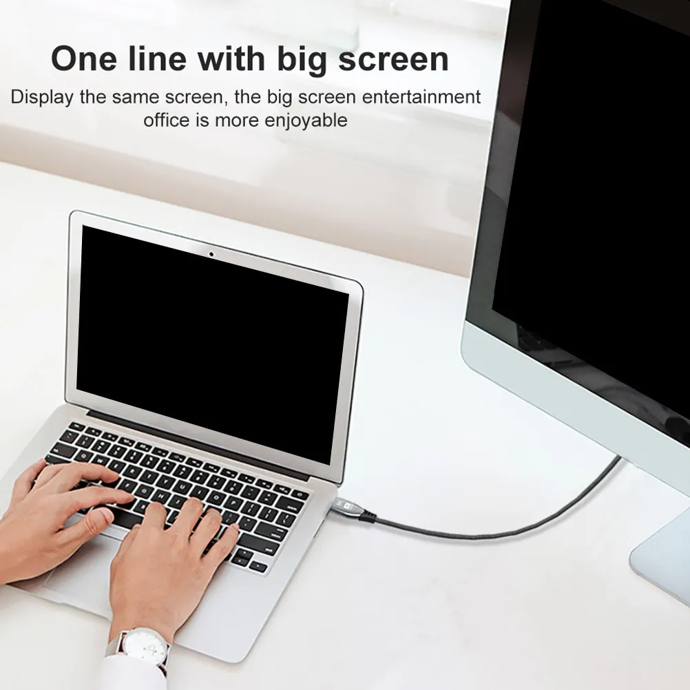 

Display Port Cable Zinc Alloy Extension Cord 2M 1.4 Version for Laptop TV Monitor GPU Projector High Resolution Video Signal