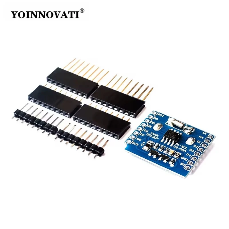 RTC DS1307 Real Time Clock DataLog Shield for Micro SD D1 Mini+RTC DS1307 Clock With Pin-headers Set for Raspberry