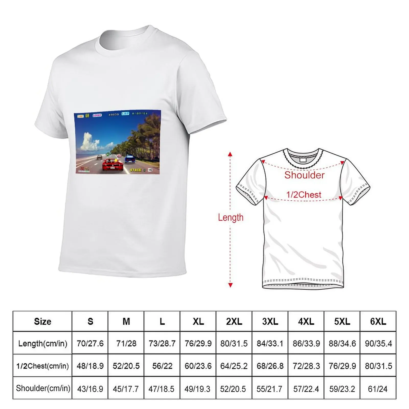 Outrun retro - Pixel art T-Shirt for a boy summer clothes men t shirt