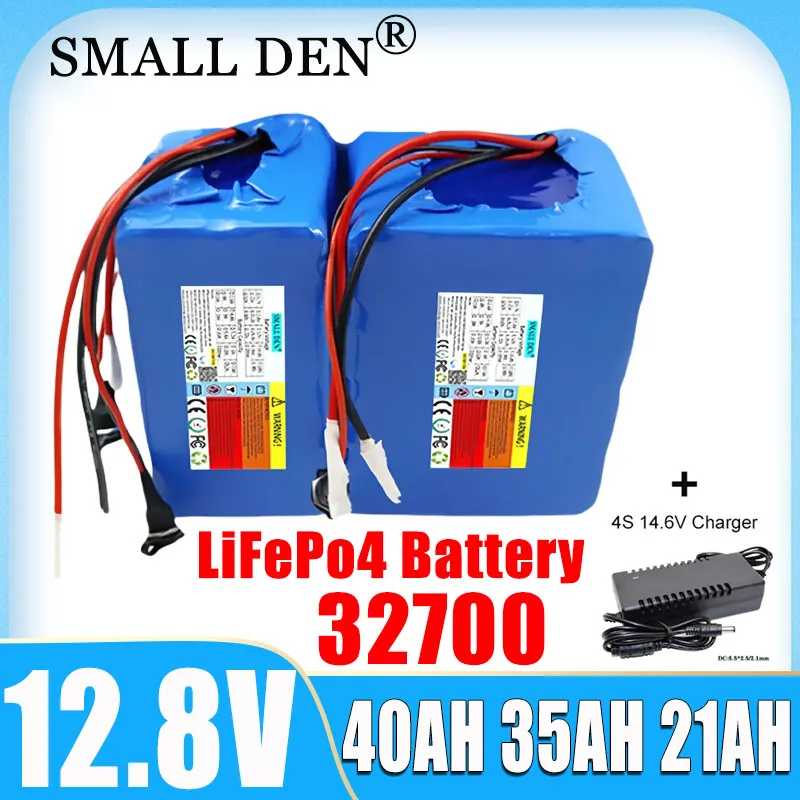 

12V Lifepo4 battery 4s-32700 14ah 21ah 28ah 35ah 40ah high-performance with BMS rechargeable battery+14.6V 5A charger