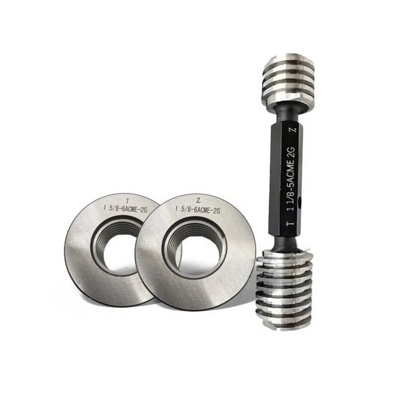 American 29 Degree ACME Thread Trapezoidal Ring Plug Gauge 7/8-5 - 6-8-10 - 12 STUB LH GO & NOGO Thread Plug Ring Gauges