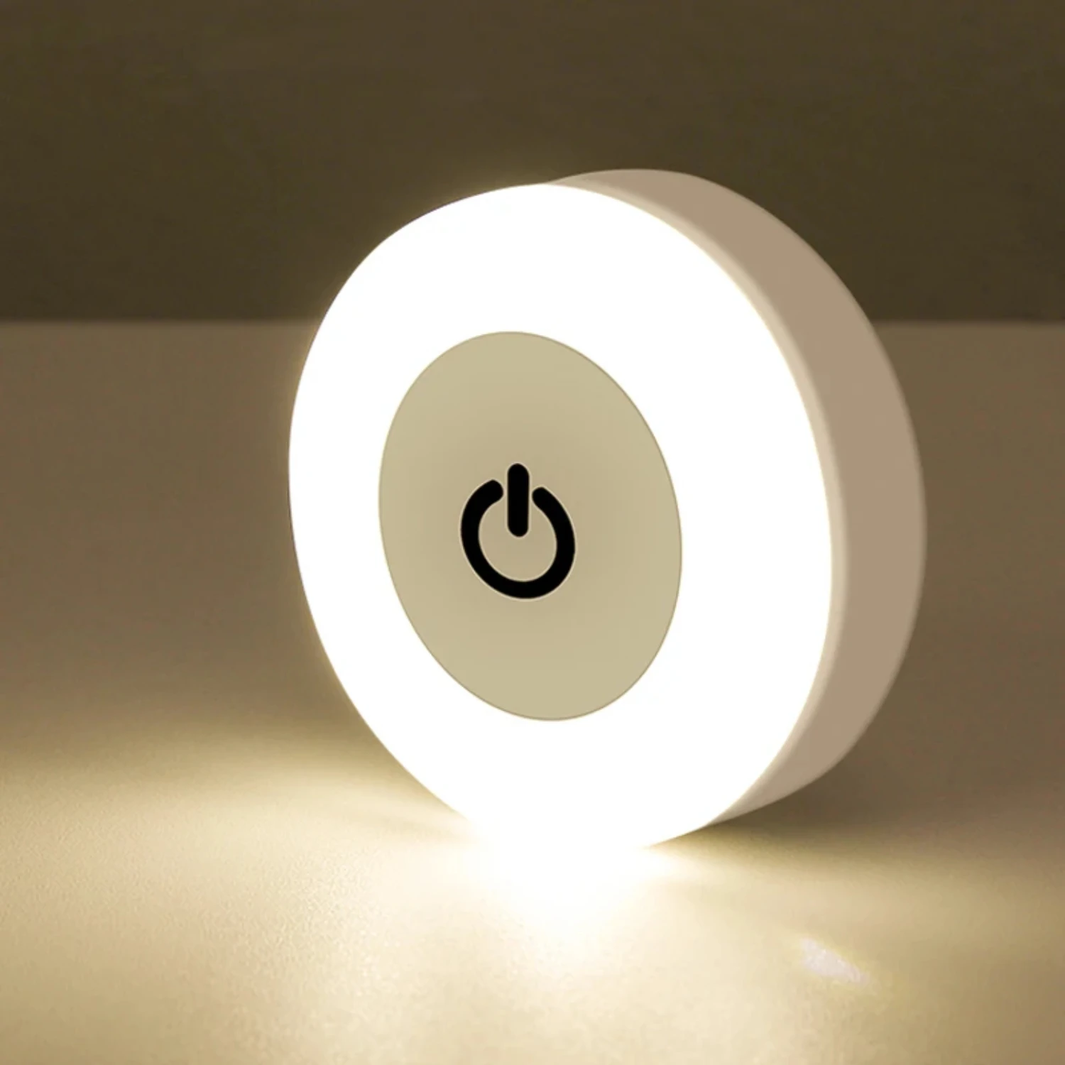 Nuovo sensore Led a risparmio energetico luci notturne USB ricaricabile applique da parete corridoio camera da letto rotonda lampada da notte portatile