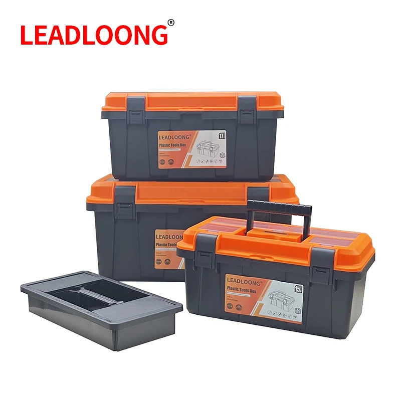 15/17/20Inch Multifunctional Plastic Tool Storage Box Durable Portable Double-layer Hardware Electrician Repair Tool Storage Box