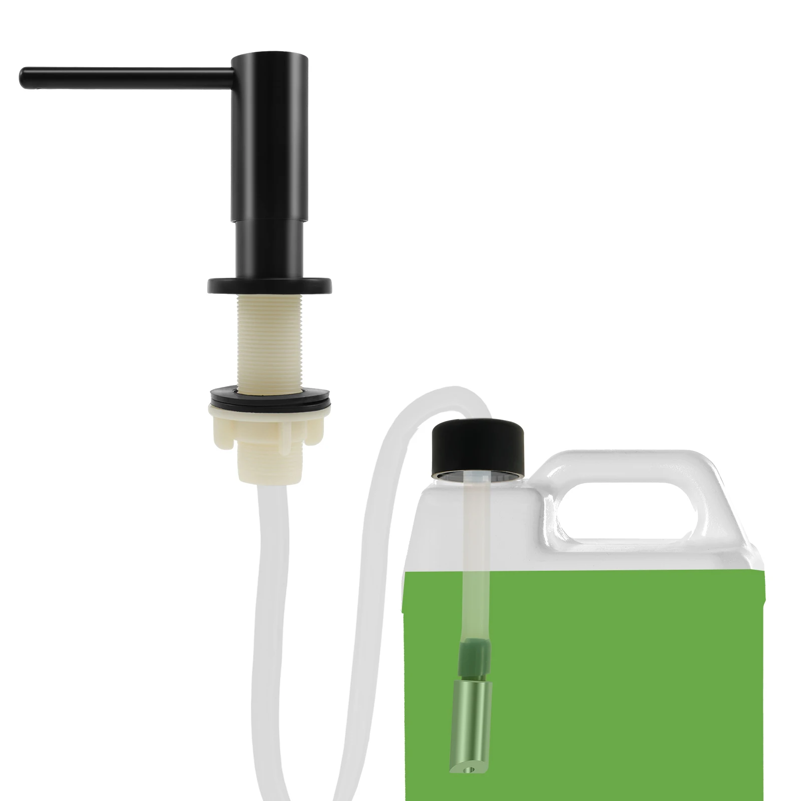 

Liquid Soap Dispenser Easy to Install Versatile Built in Sink Soap Dispenser Pump High Efficient Dish Soap Dispenser Solid Under