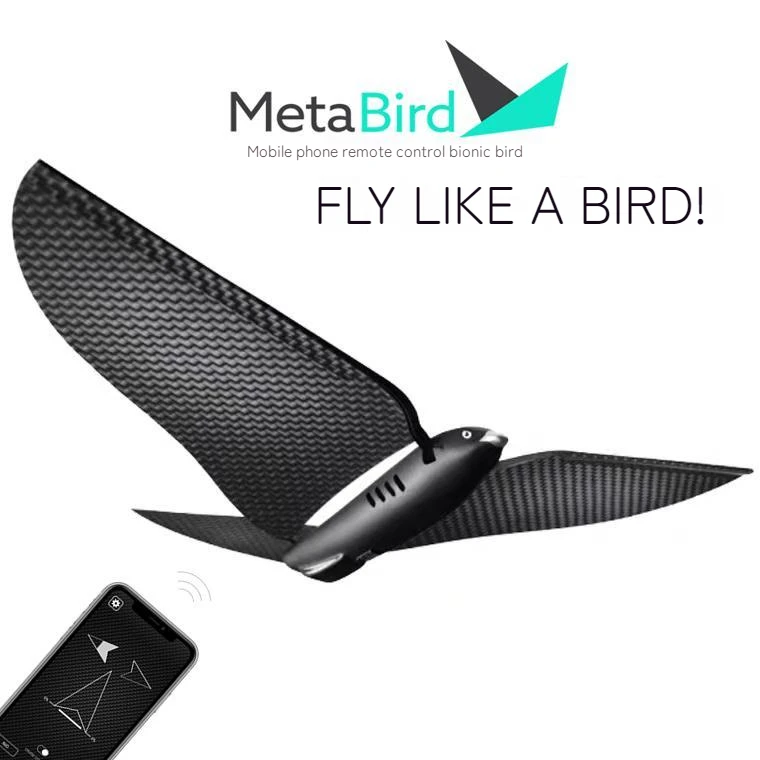 2023 French Metabird Mobile Phone App Remote Control Bionic Bird Small Drone Aircraft Children\'s Birthday Gift Toys