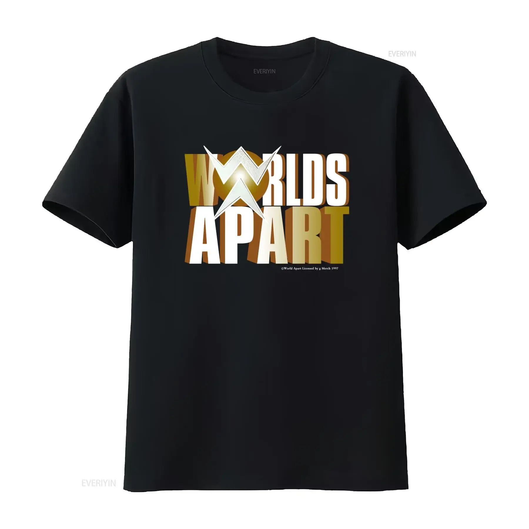 1997 Vintage Worlds Apart T shirt Retro Design Classic Style USA Fashion vintage Washed graphic streetwear Comfortable Slightly