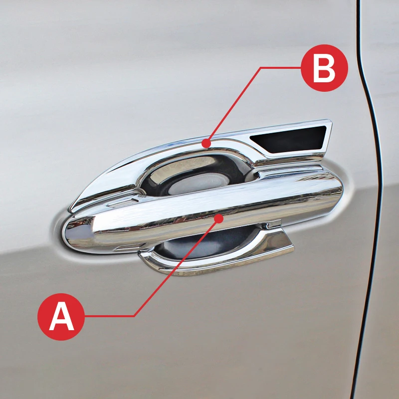 Dla Toyota Highlander XU70 2020 2021 2022 2023 2024 Hybrid ABS Samochodowa Zewnętrzna Osłona Klamki Drzwi Pokrywa Zatrzasku Ochronna Naklejka