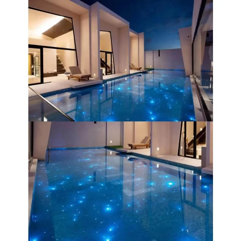 RGB Pool Light Emitting Diode Fiber Optic Star Pool Light Wodoodporny