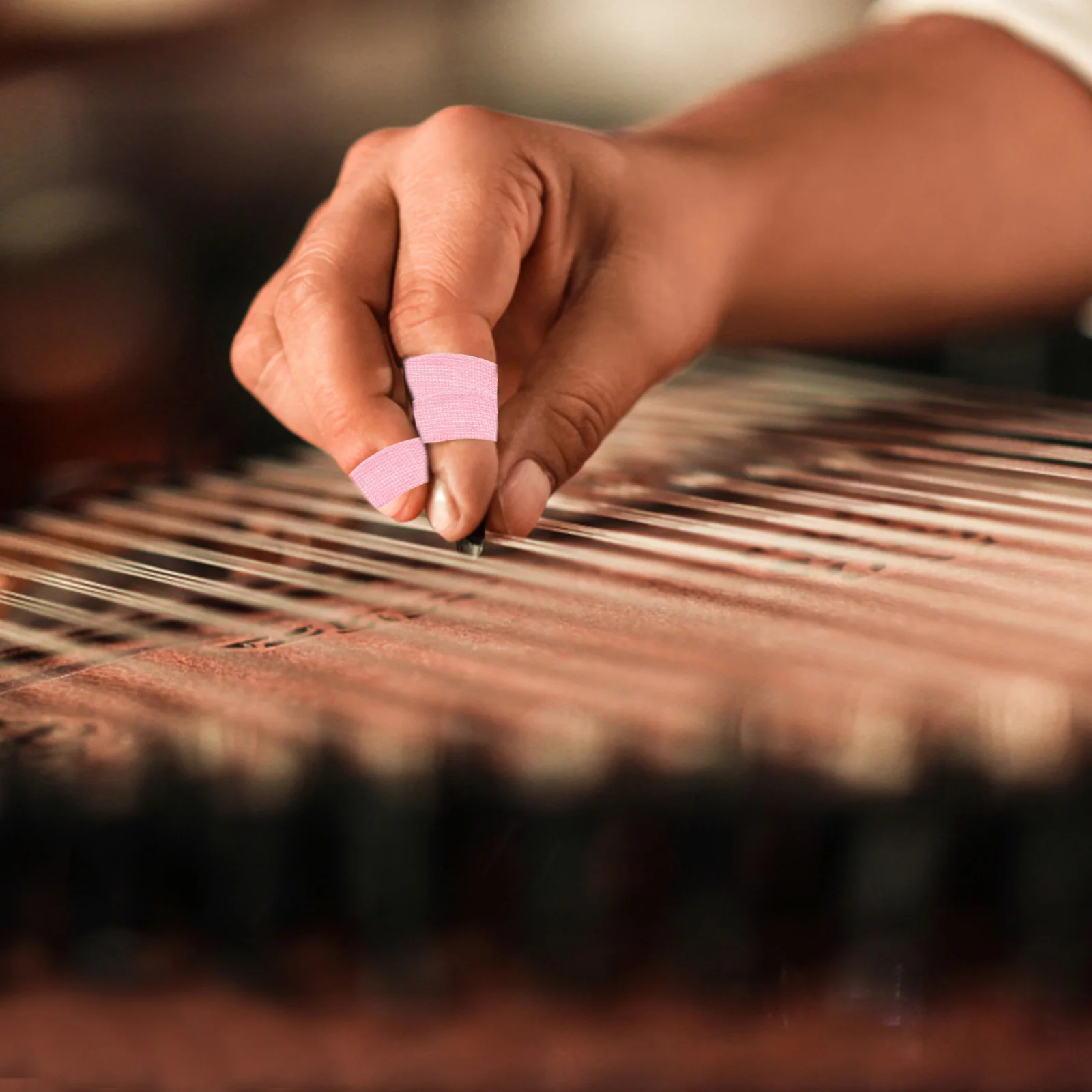 10 рулонов китайской клейкой ленты для ногтей с цитрой, высококачественная хлопковая дышащая защитная лента для ногтей, лента для пальцев для гитары Guzheng