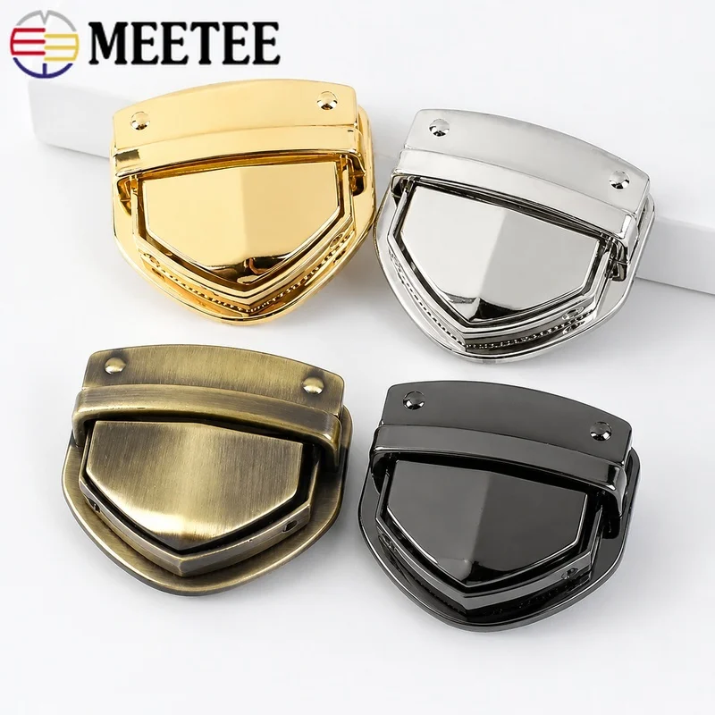 2/4/8/10Pcs 38*42mm Metal Buckle Twist Turn Locks Bag Closure Decorative Lock Clasp Replacement Latch Handbag Sewing Accessories