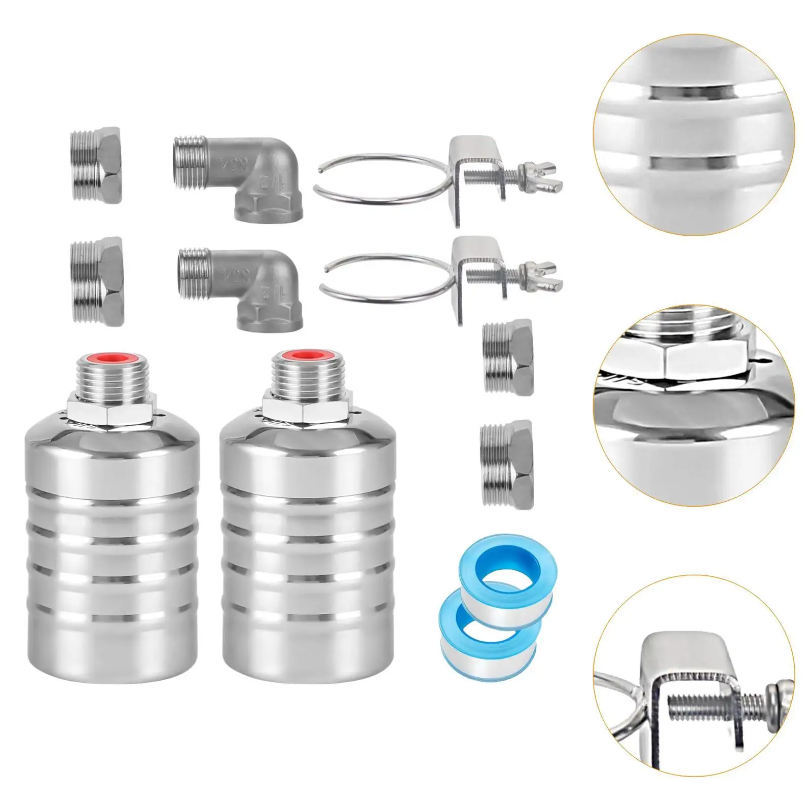 Water Float Valves Automatic Water Level Controllers for Kitchen Pond Garden