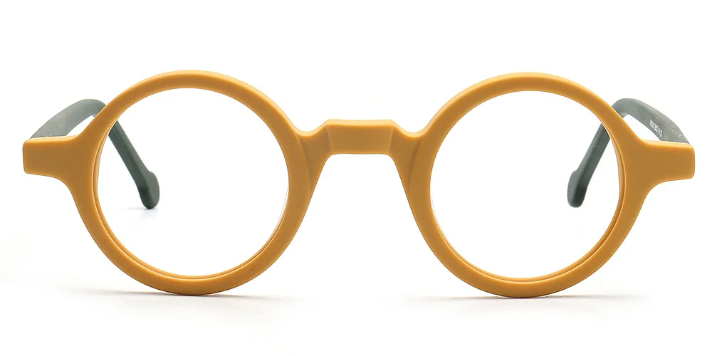 HONKAN Kleine Acetat-Brillenfassung Vintage Runde Handgefertigte Vollrand-Brillengestelle für Herren und Damen Kurzsichtigkeit Lesebrille – Detail 34