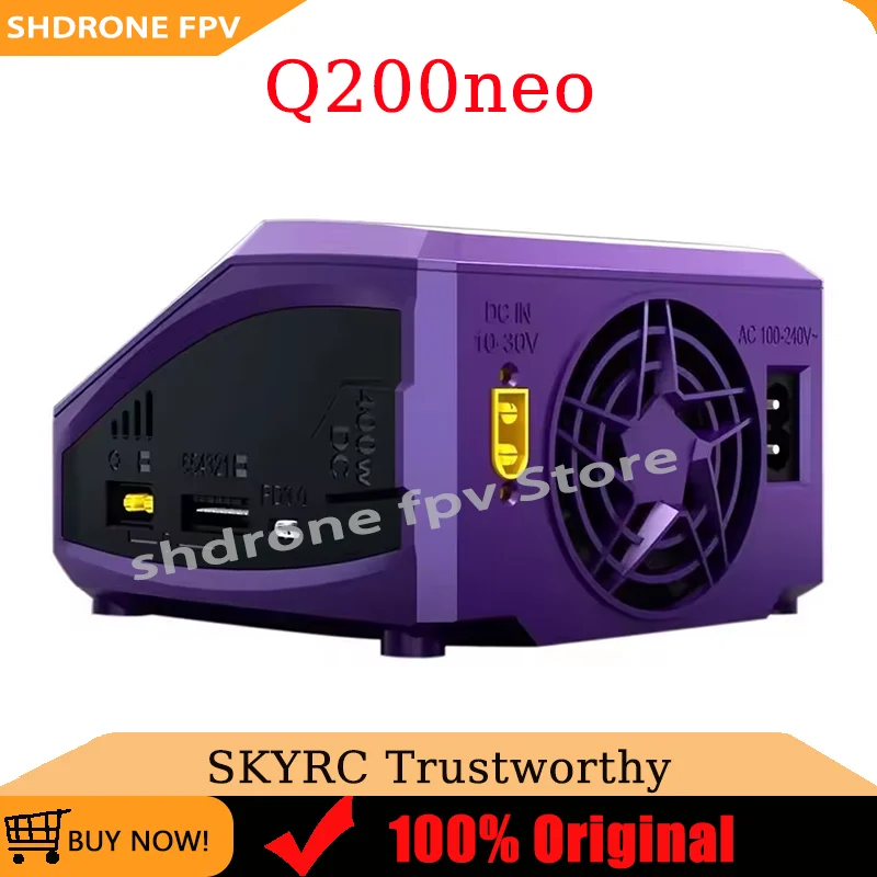 SkyRC Q200neo 4 Channel AC 200W DC 400W Multi-Function Smart Charger for 1-6S Lipo LiHV LiFe LiIon 2-15S NiMH NICD Battery