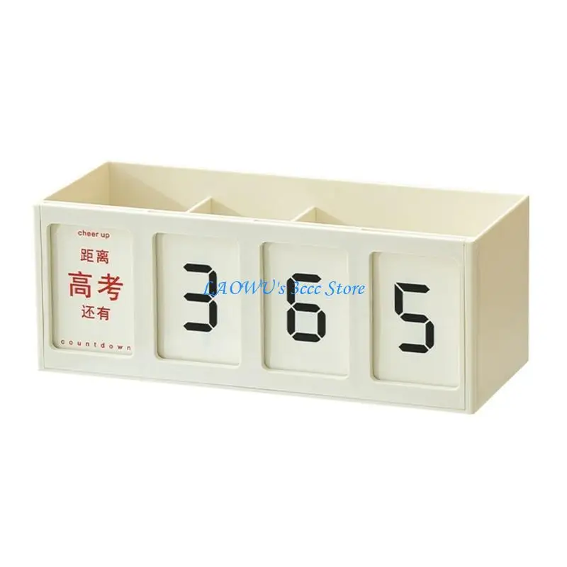 

Y8AD Pencil Holder Desk Organizers Pen Holder with Calendar Marker Holder for School