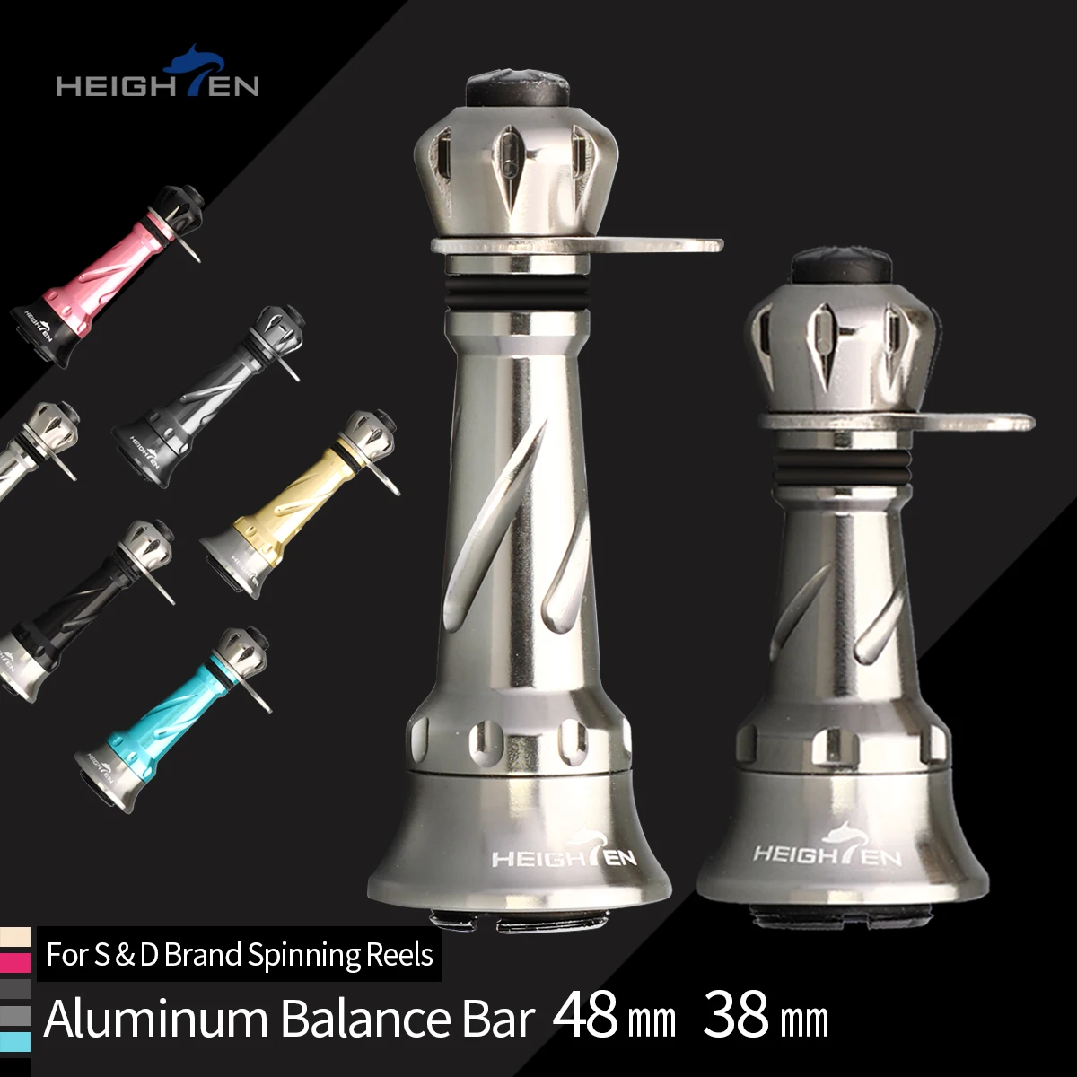 HEIGHTEN fishing wheel balance rod 38mm fishing gear modification accessories
