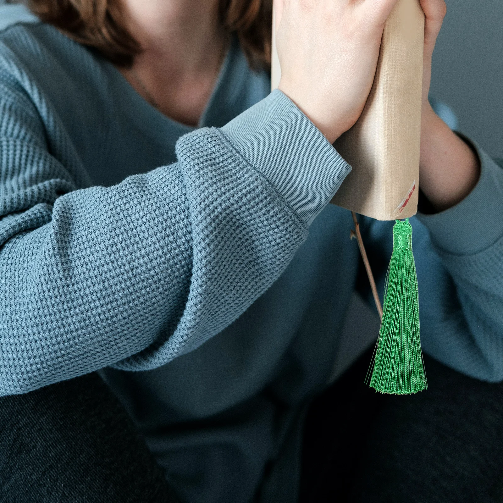 

12pcs Bookmark Tassels Delicate Handmade Keychain Pendant For Diy Crafts Jewelry Making Decoration Hanging Accessories Soft