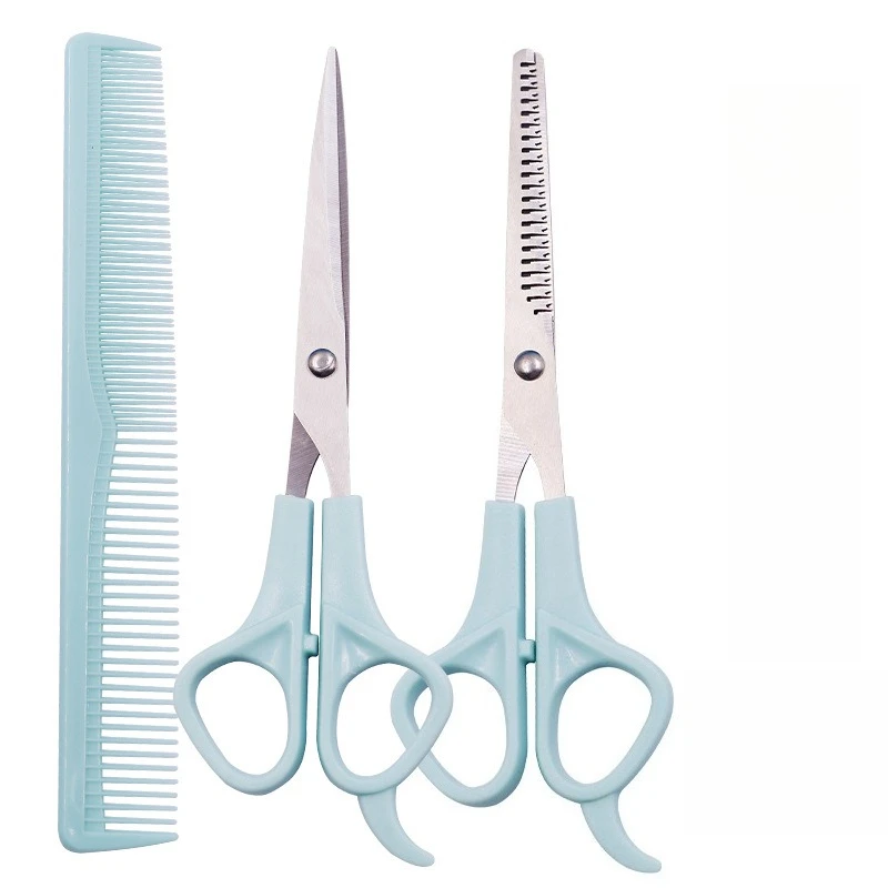 

Набор из 3 парикмахерских инструментов: филировочные ножницы, прямые ножницы и расческа-гребень для стрижки и укладки волос