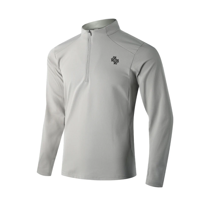 SBWL Autumn High Quality Men's Running Fitness Outdoor Sportswear Fashion Business Casual Breathable Long Sleeve T-Shirt Tops