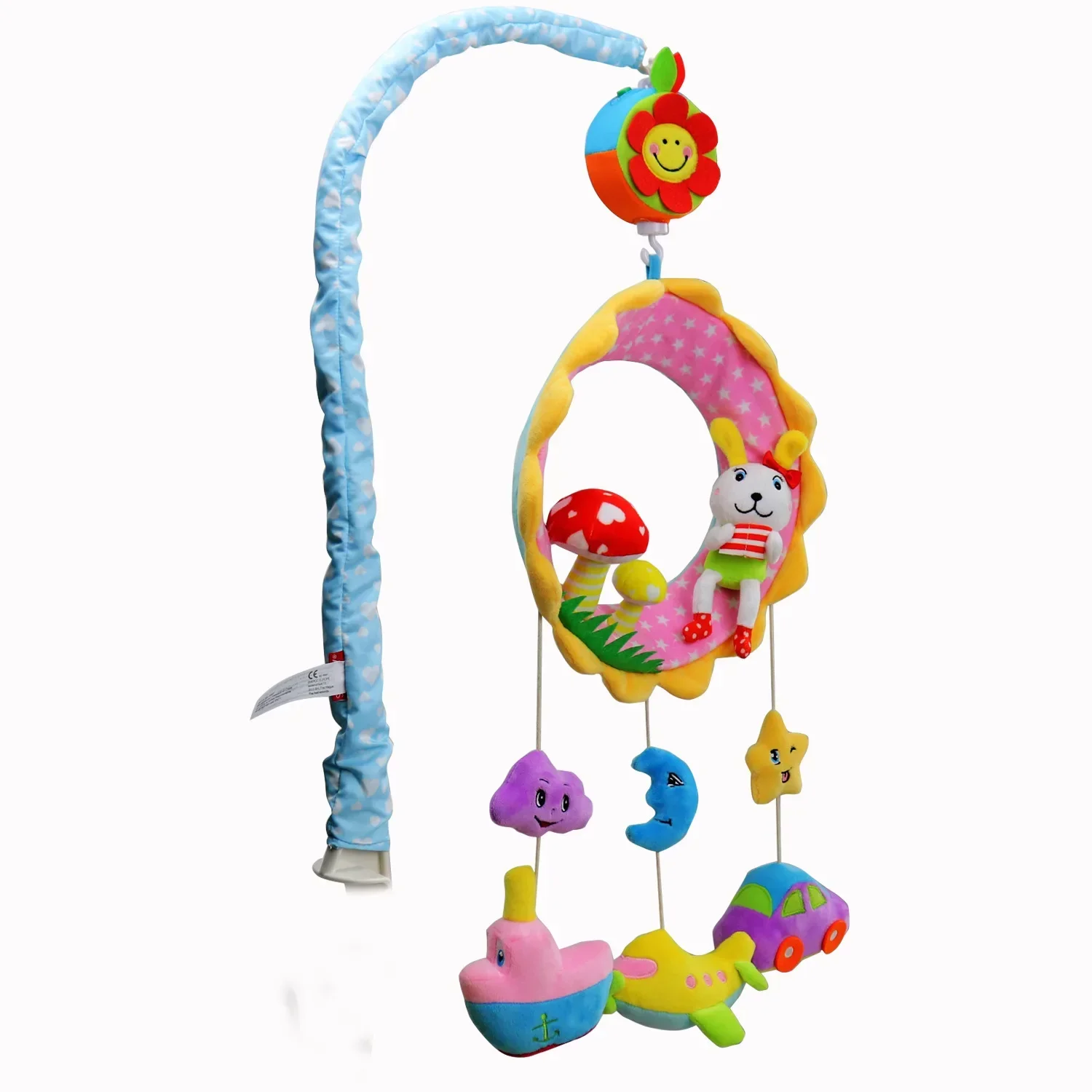 New Baby Crib Holder ABS Plastic Plush Hanging Baby DIY Crib Mobile Bed Bell Toys Holder Degree Rotate Arm Bracket Toddler Toys