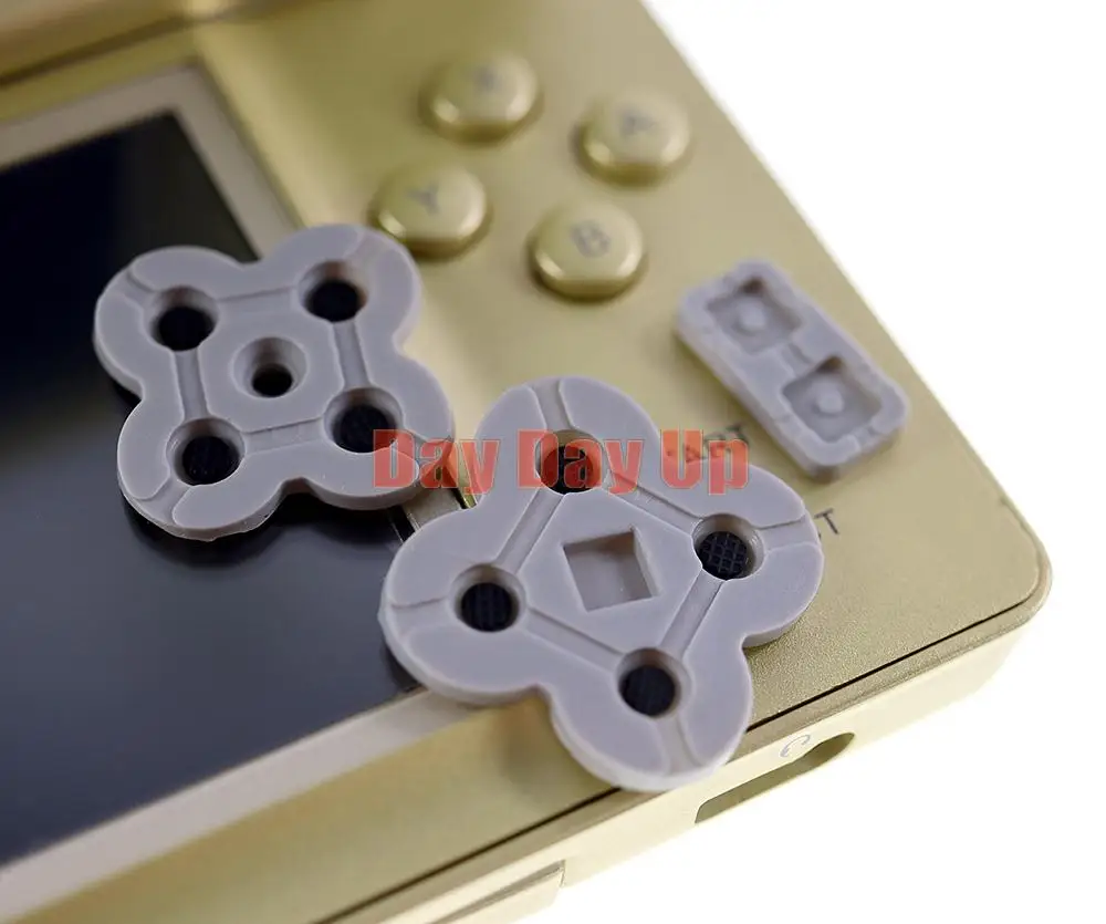 2세트 전도성 고무 실리콘 D패드 패드 L R 좌우 키패드 닌텐도 DS 라이트 컨트롤러 버튼 패드용