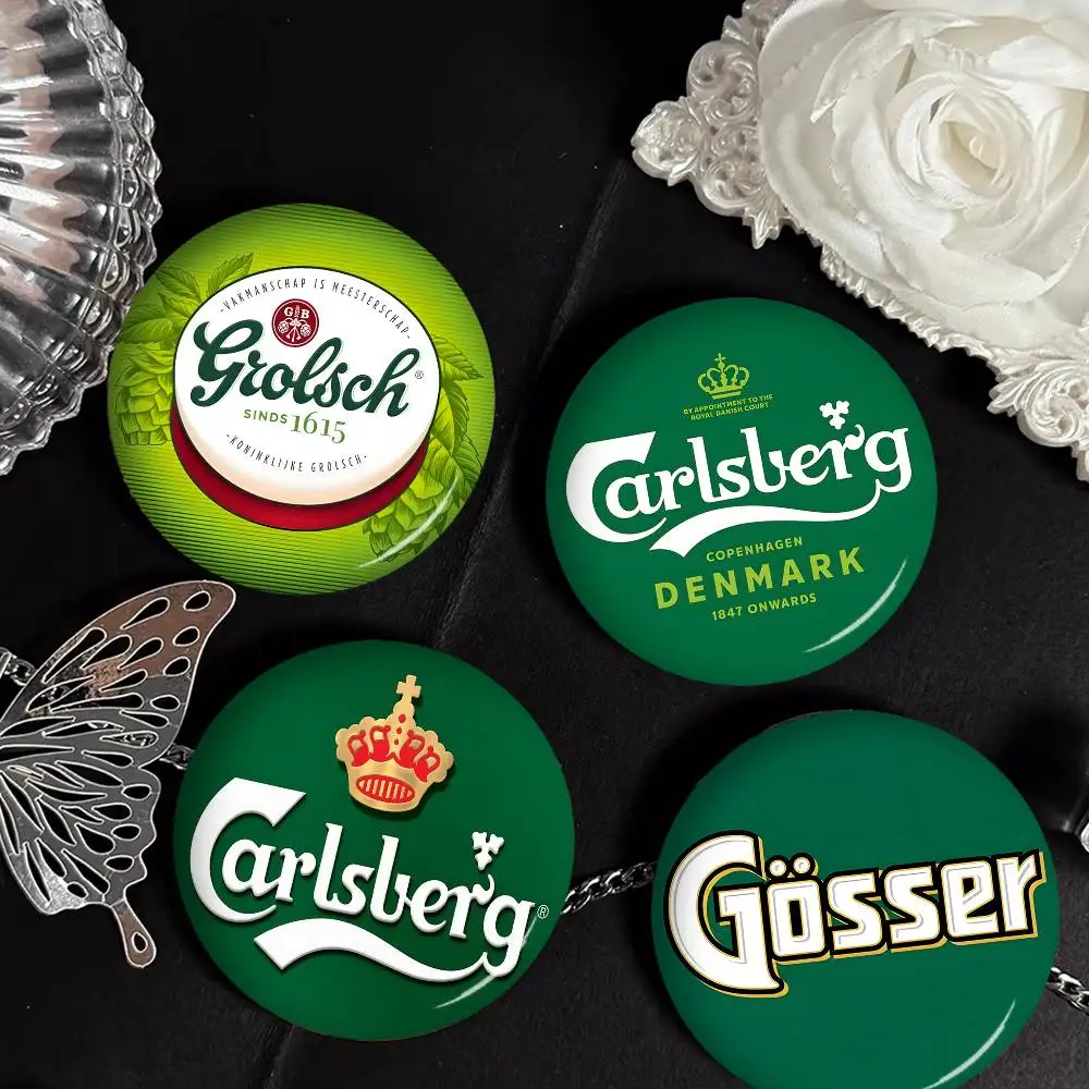 Grolsch Lager Beer Creative Tinplate Soft Button Pins Animal Icon Brooch Lapel Backpack Badge Accessories Pin