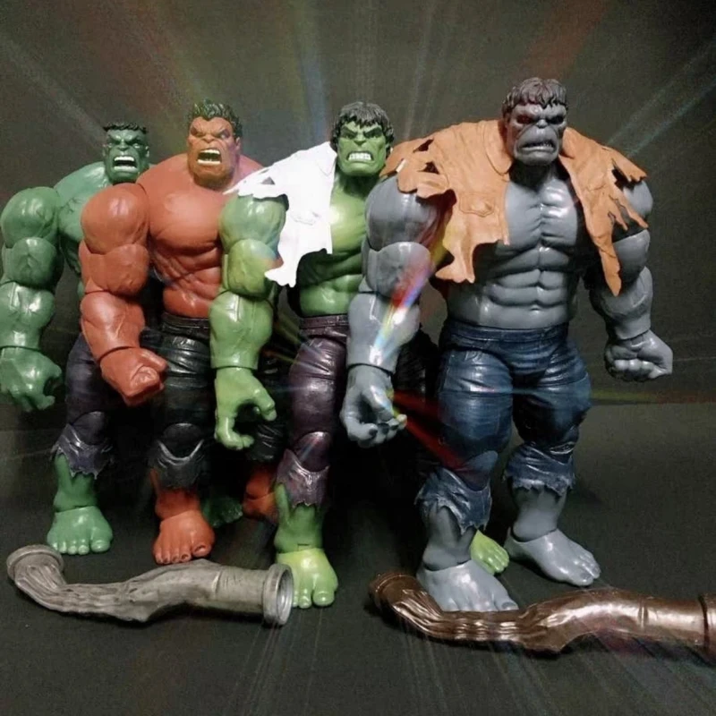 

Marvel Gray Red Hulk Robert Bruce Figurine Collection Action Figure Model Toy Gift Collectible Doll Halloween Surprise Toy