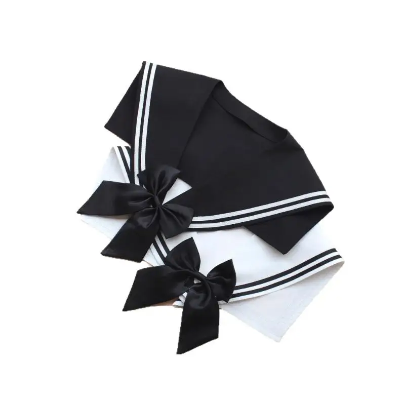 652F زي البحارة مستوحى من الياقة الكاذبة، قطعة العنق سهلة الارتداء للطلاب المحترفين وعشاق الأزياء #1