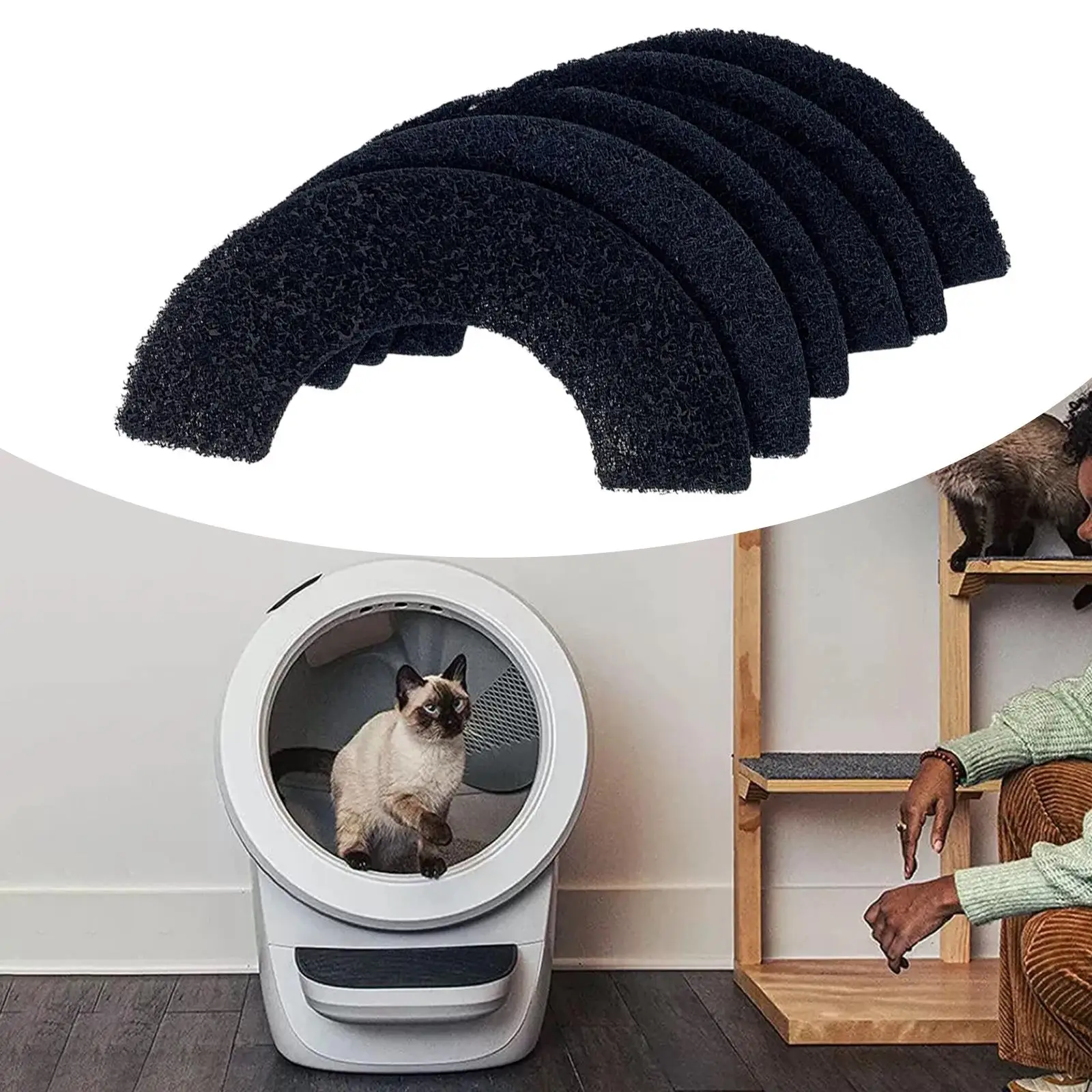 6Pcs Deodorizers Filter Accessories Machine Sponge Universal Deodorant Cotton