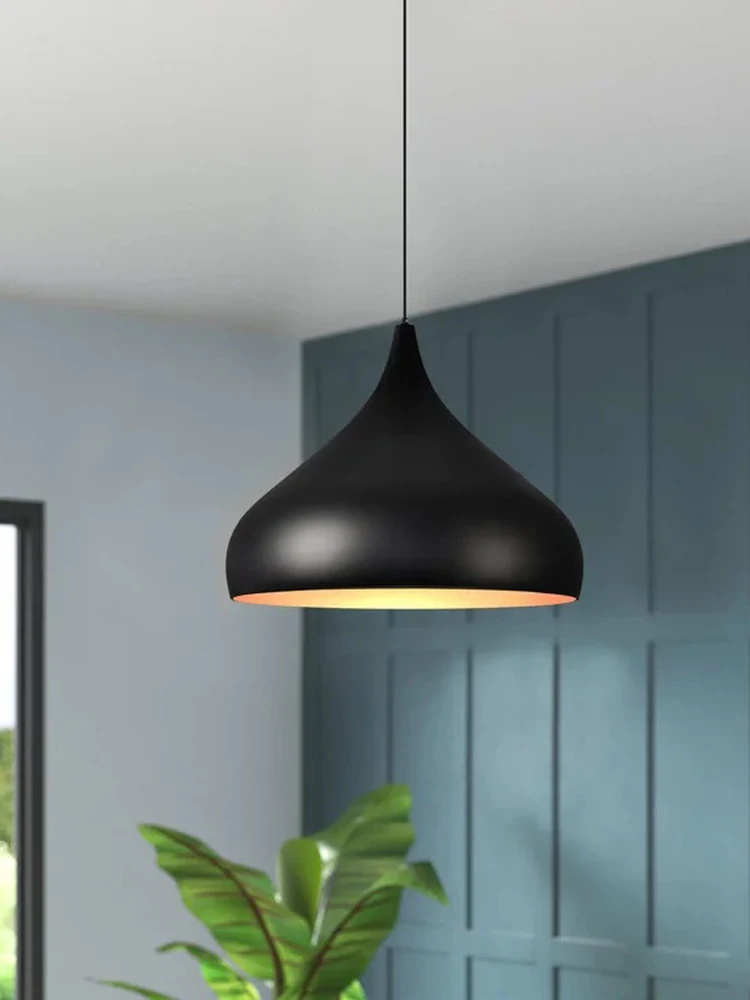 

Retro Industrial Inner gold Pendant Light – Aluminum Hanging Lamp for Kitchen Island Bedroom Cafe Modern Scandinavian Design