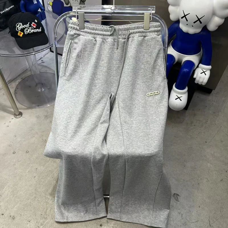 Американские уличные вспышки, серебряные звезды, спортивные штаны с горячими бриллиантами, мужские и женские осенне-зимние трендовые свободные повседневные брюки Good Brand, брюки