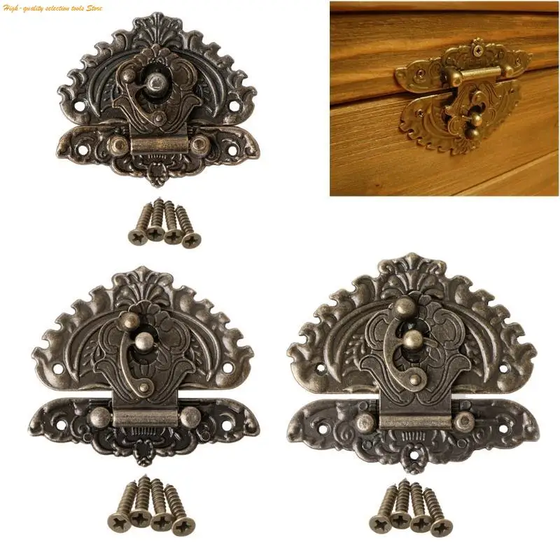 203f Vintage Retro Decorative Hasp Toggle Suitcase Lock Lock Lock для защелки