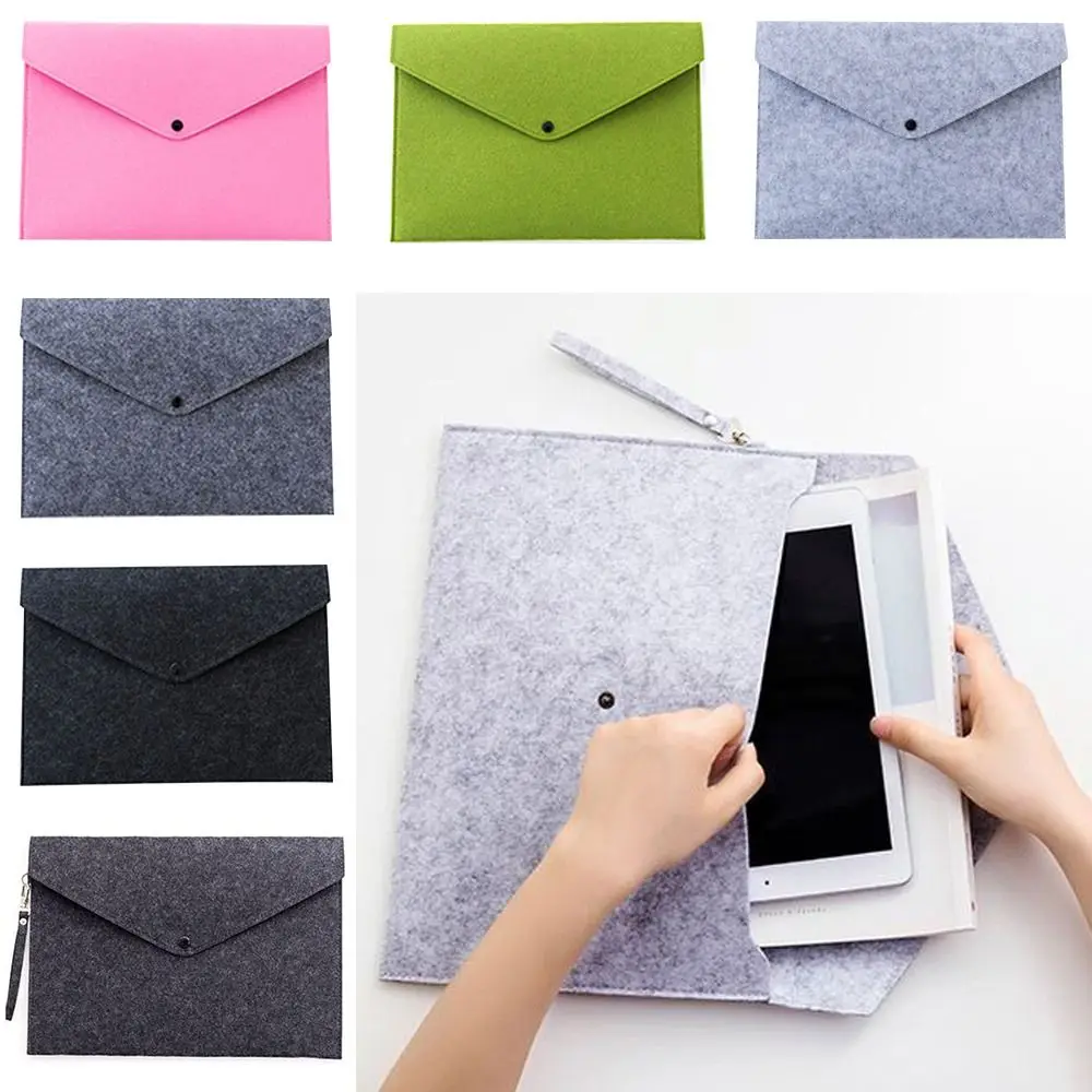 Durable Felt Felt Folder A4 With Buckle Archive Folder Large Capacity Business Briefcase Contract