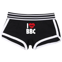 WIFE Gift Heart Lips BBC Cotton Boy Shorts Underwear for Women New Women Boxer Shorts Girl Panties Breathable Women's Intimates