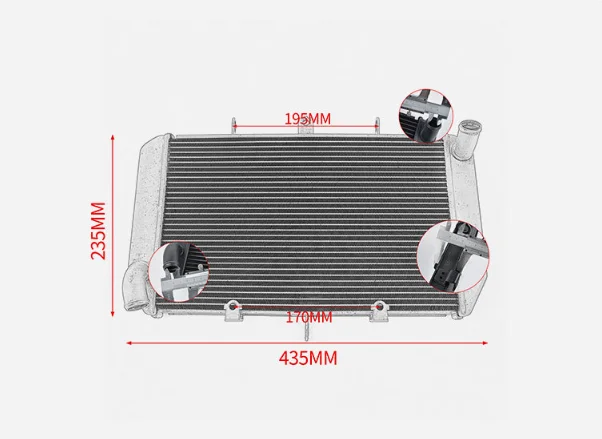 دراجة نارية تبريد مبرد مياه المبرد لكاواساكي Z 1000 Z1000 2010-2016 Z1000SX 2011-2016 Versys KLZ 1000 2015-2018
