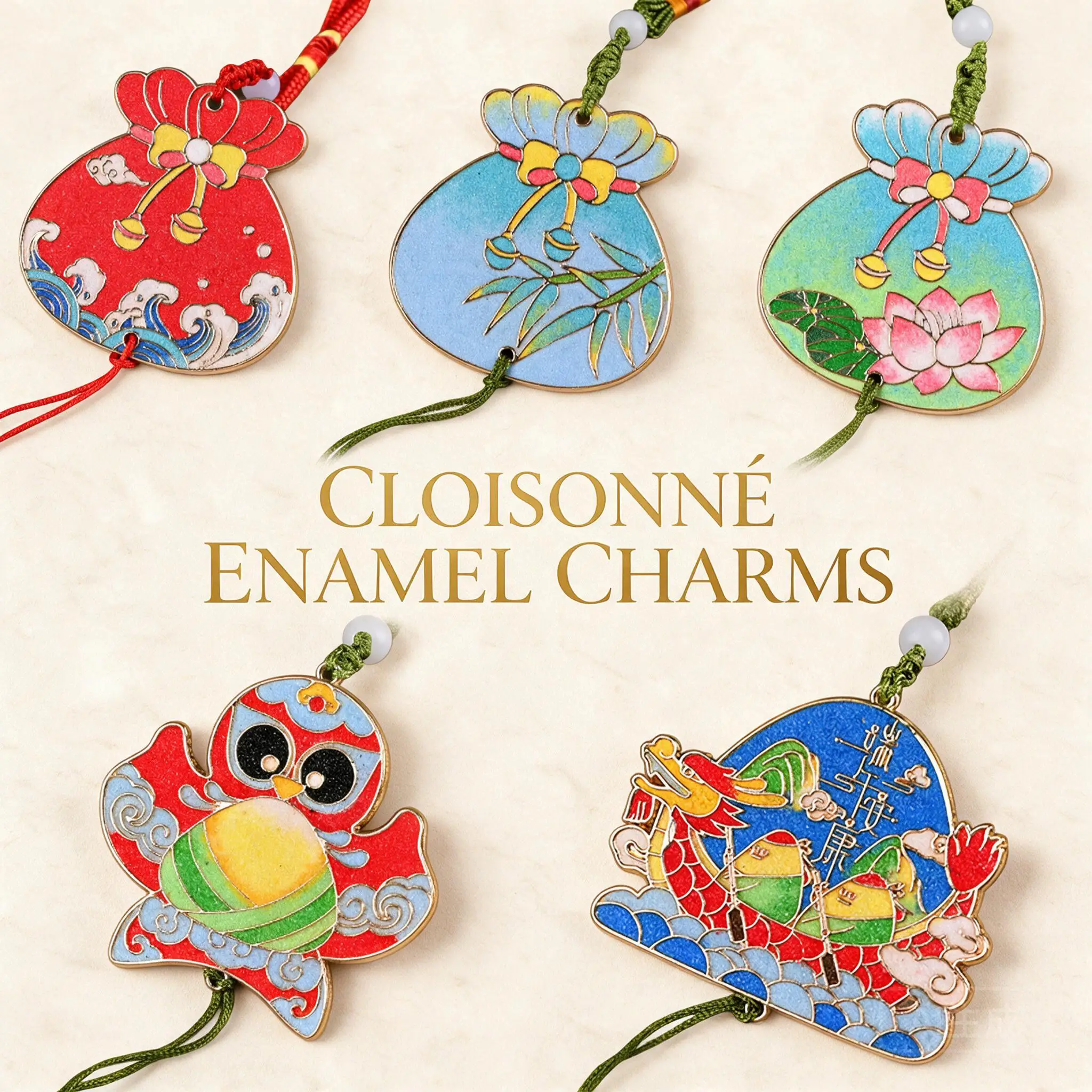 Diy Cloisonne Enamel Charm Craft Kit No Wire Twisting Needed All Tools Included For Handmade Home Decor Festive Gift Team Event