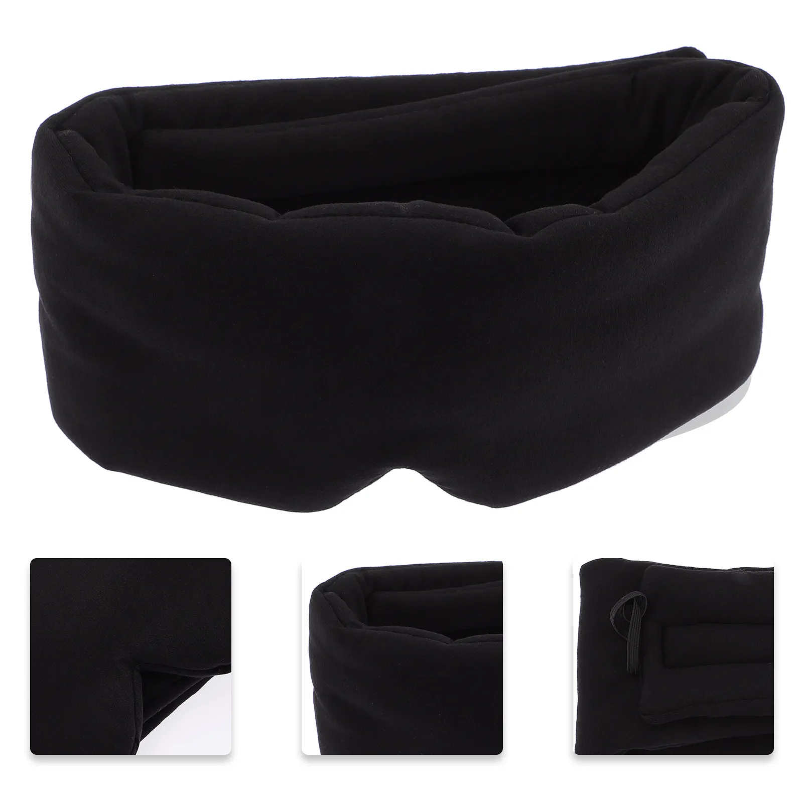 Adjustable Blackout Eye Mask for Sleeping Comfortable Secure Fit Light Proof Sleep Aid for Travel Home Office Plane Train Night
