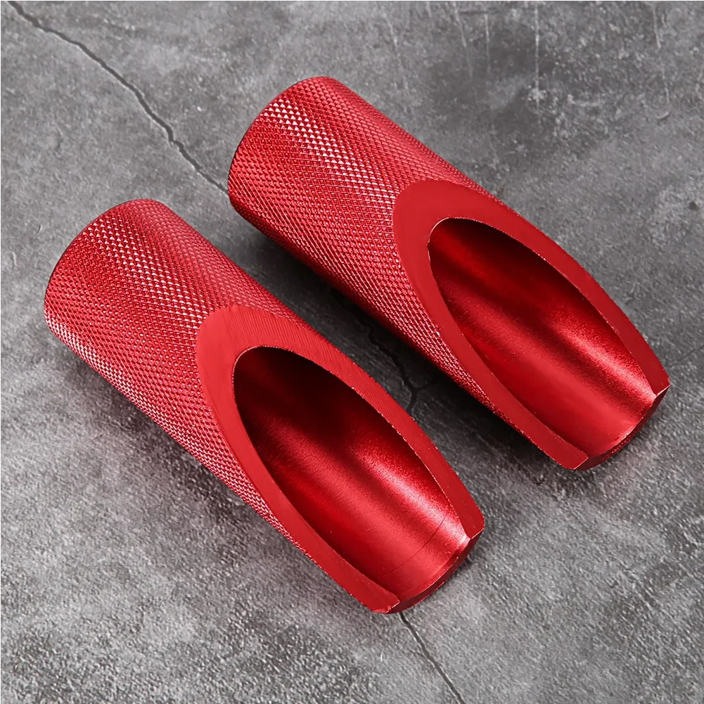 2pcs Motorcycle Aluminum Alloy Foot Pegs Footboard Accessories Fit for Honda(Red)