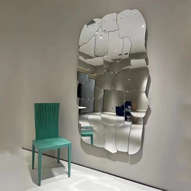

Hanging Nordic Mirrors Full Body Long Apartment Square Design Decorative Mirrors Big Princess Dekoracyjne Lustra Home Decor Item