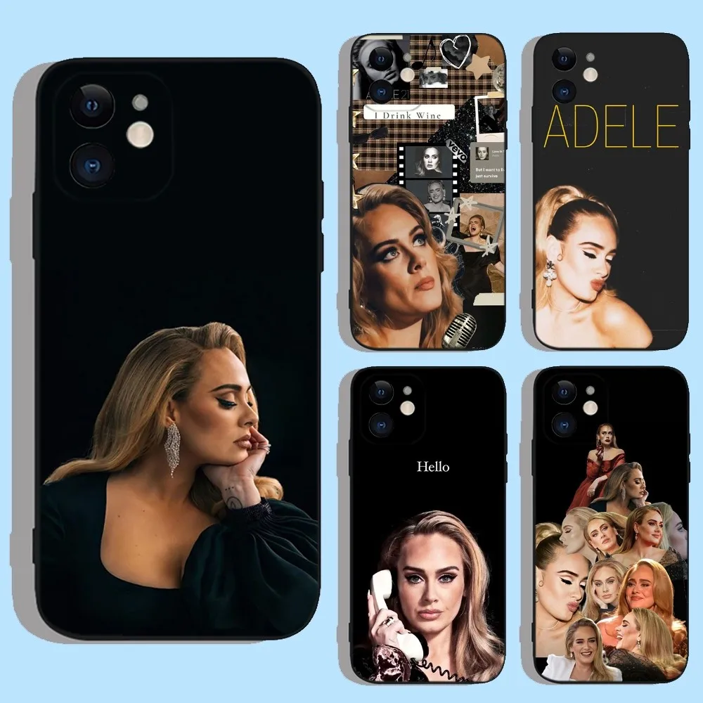 

A-Adele Hello 21 Phone Case For Apple iPhone 15,14,13,12,11,XS,XR,X,8,7,Pro,Max,Plus,mini Silicone Black Cover