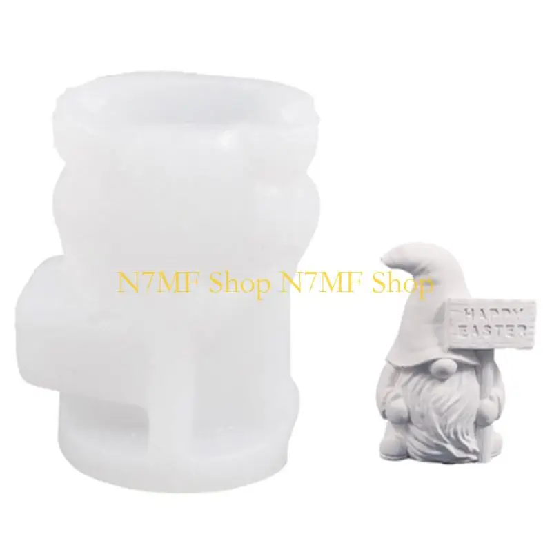 

N7MF Dwarf Silicone Molds Hand-Making Supplies Home Ornament Moulds for Crafting