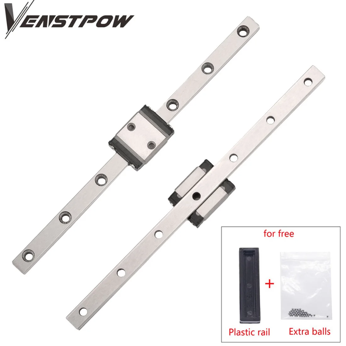 MGN MGN5 MGN5C MGN5H 100 150 200 250 300 350 400 450 500 مللي متر مصغرة الخطي السكك الحديدية الشريحة 1 قطعة MGN5 دليل خطي + 1 قطعة MGN5H النقل #1