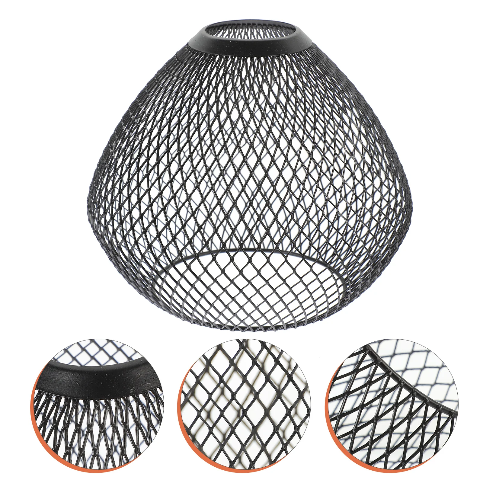 

Geometric Lampshade Metal Cage Lamp Shade For Pendant Light Decorative Hanging Replacement Mesh Light Fixture For Home