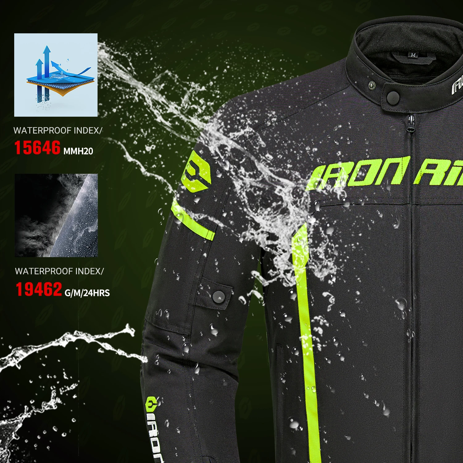 

Winter Windproof Warm Motorcycle Jacket Waterproof Motocross Off-Road Jacket Reflection Motorbike Clothes With Protective Gear