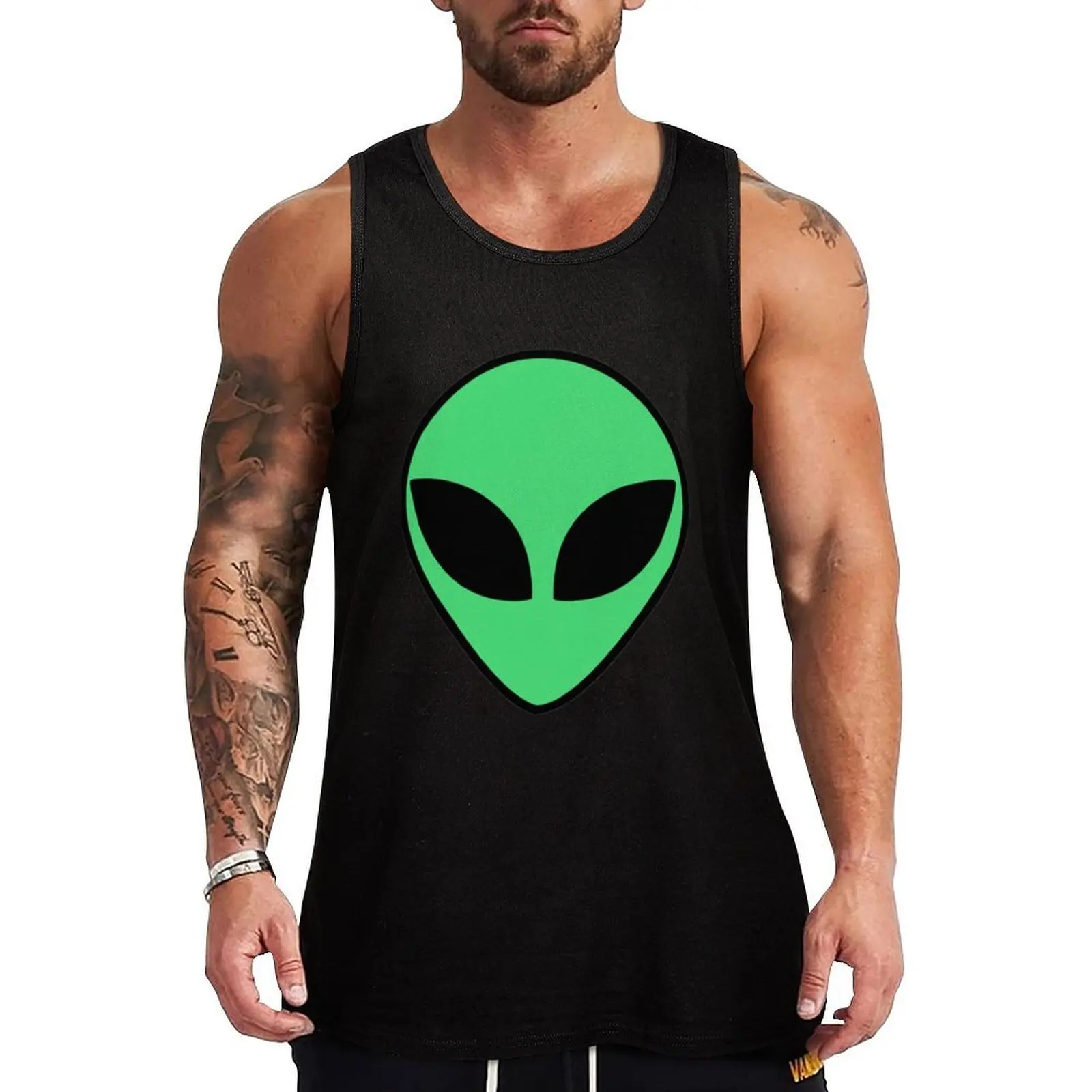 

Alienhead V-образный вырез. Майка для спортзала, футболки для мужчин, аксессуары для тренировок в тренажерном зале, мужская одежда, роскошный стиль