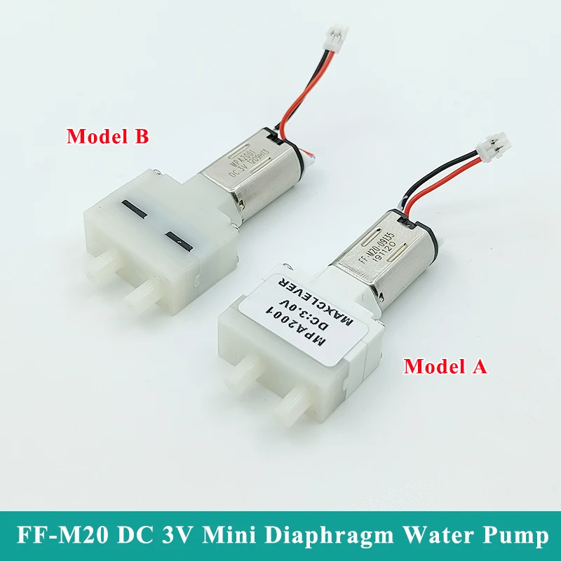 1PC MPA2001 Micro M20 Water Pump DC 3V Small Mini Diaphragm Self Priming Water Suction Pump Low Flow for Home Sweeping Robot
