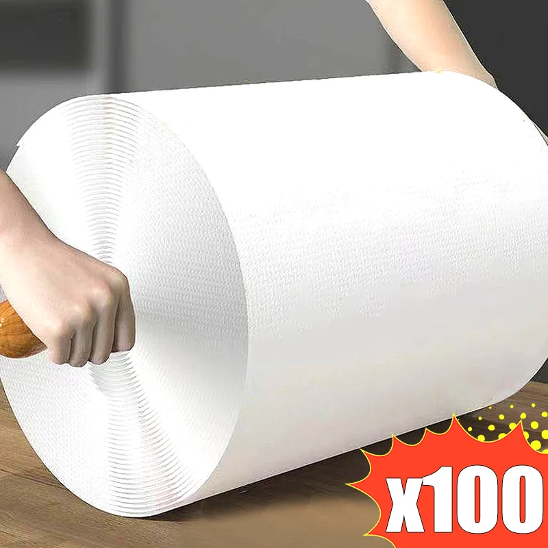 Large Disposable Rags Super Absorbent Thickened Dishcloths Towels Kitchen Non-stick Oil Cleaning Cloths Wash Paper Cleaner Tools