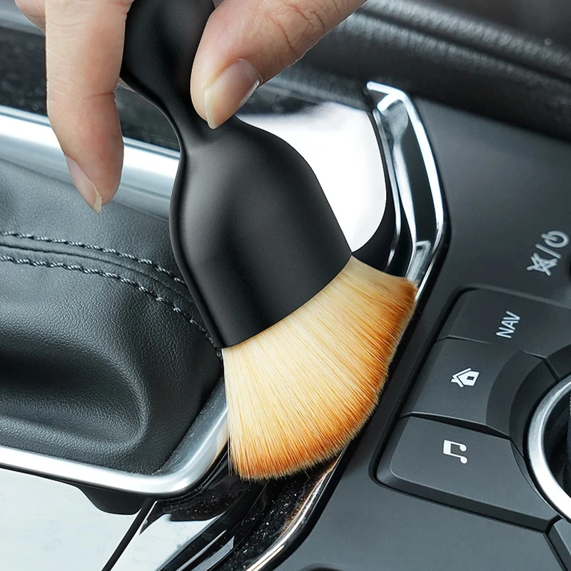 Car Interior Cleaning Soft Brush Auto Logo Dust Tool For Cupra Leon Born Ateca Terramar E-Racer Ibiza 6j Altea Tarraco Formentor