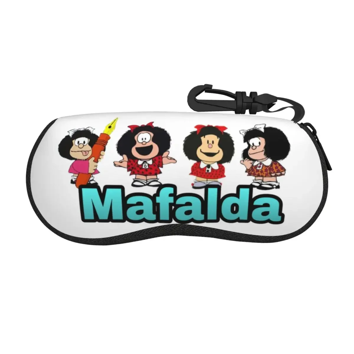 Custom Quino Argentina Mafalda Comic Glasses Case Stylish Cartoon Shell Eyeglasses Case Sunglasses Box