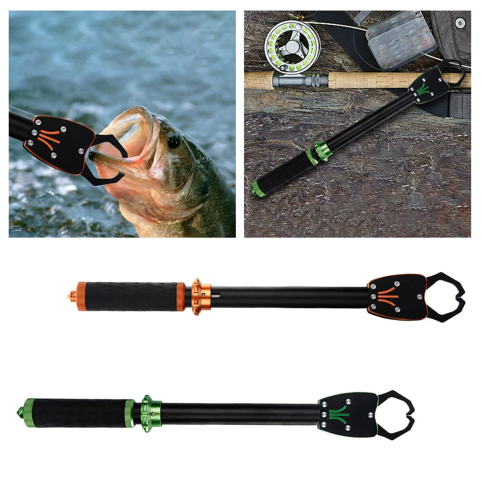 

Fishes Lip Gripper Fishing Supplies Comfortable Grip Portable Aluminum Alloy