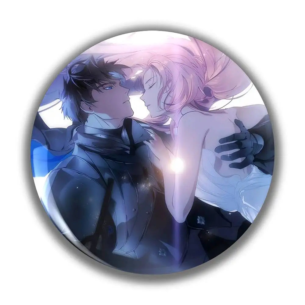 Latest Anime Cartoon Brooch A Stylish And Elegant Round Badge For Men Badges Button Round Creative Pin Brooch